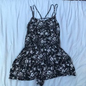 American Eagle Floral Romper